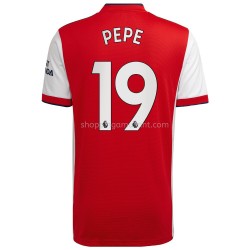 Maillot de Foot Arsenal Nicolas Pepe 19 Domicile 2021-2022 Manche Courte