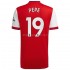 Maillot de Foot Arsenal Nicolas Pepe 19 Domicile 2021-2022 Manche Courte