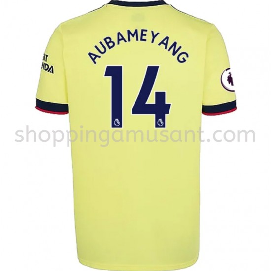 Maillot de Foot Arsenal Pierre-Emerick Aubameyang 14 Extérieur 2021-2022 Manche Courte