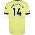 Maillot de Foot Arsenal Pierre-Emerick Aubameyang 14 Extérieur 2021-2022 Manche Courte