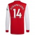 Maillot de Foot Arsenal Pierre-Emerick Aubameyang 14 Domicile 2021-2022 Manche Longue
