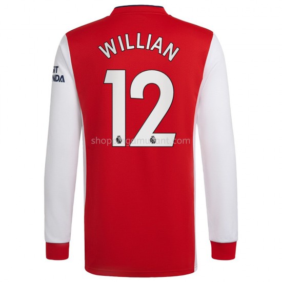 Maillot de Foot Arsenal Willian 12 Domicile 2021-2022 Manche Longue