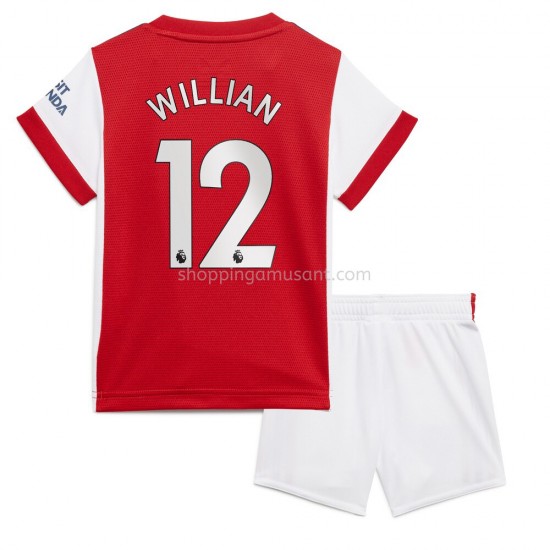 Maillot de Foot Arsenal Willian 12 Enfant Domicile 2021-2022 Manche Courte