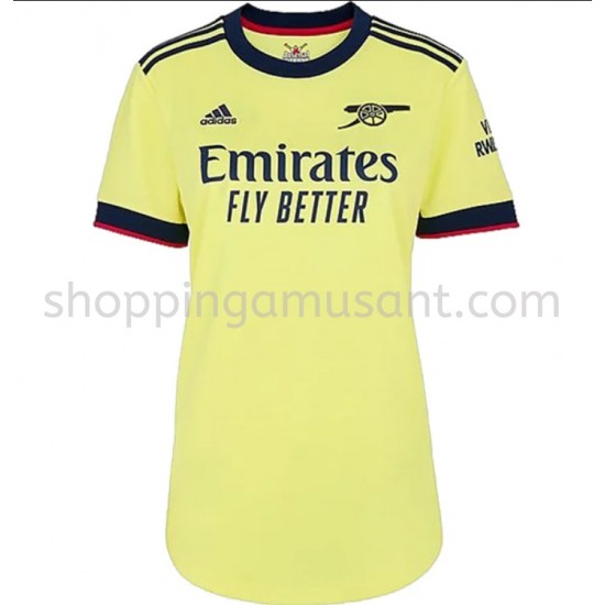 Maillot de Foot Arsenal Féminine Extérieur 2021-2022 Manche Courte