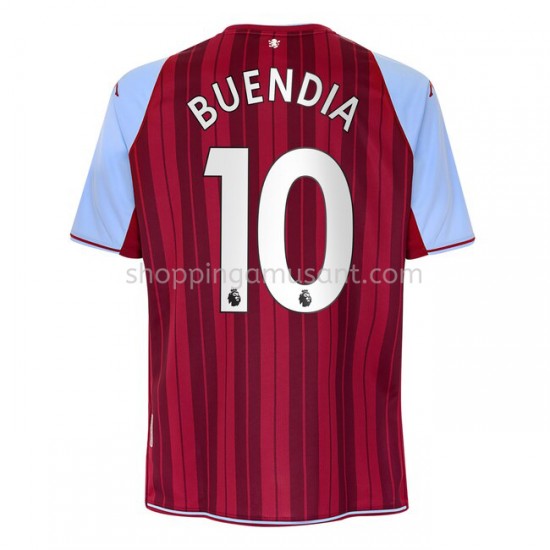 Maillot de Foot Aston Villa Emiliano Buendia 10 Domicile 2021-2022 Manche Courte