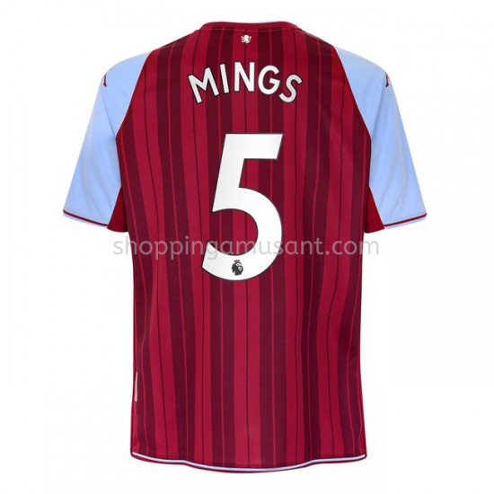 Maillot de Foot Aston Villa Tyrone Mings 5 Domicile 2021-2022 Manche Courte