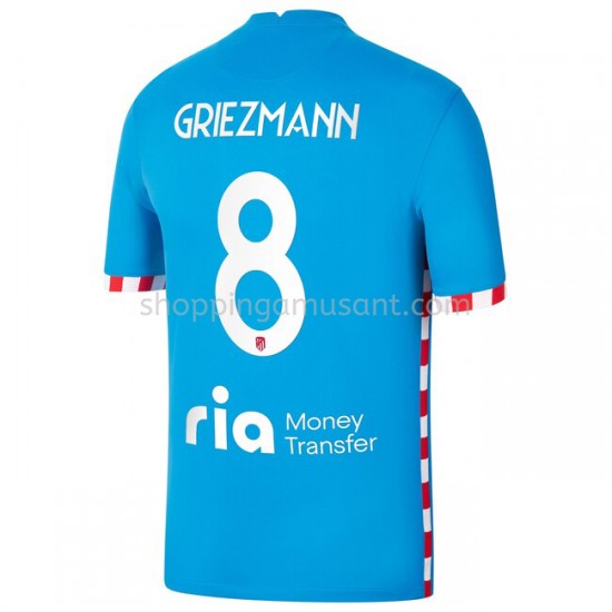 Maillot de Foot Atlético Madrid Antoine Griezmann 8 4ème 2021-2022 Manche Courte