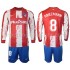 Maillot de Foot Atlético Madrid GRIEZMANN 8 Enfant Domicile 2021-2022 Manche Longue