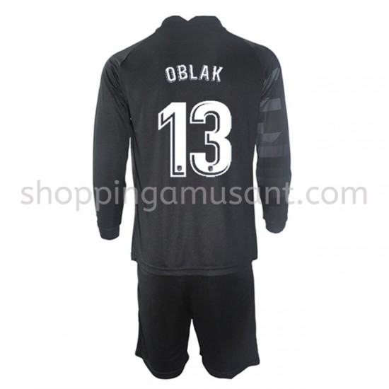 Maillot de Foot Atlético Madrid Gardien Jan Oblak 13 Enfant Extérieur 2021-2022 Manche Longue