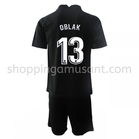 Maillot de Foot Atlético Madrid Gardien Jan Oblak 13 Enfant Extérieur 2021-2022 Manche Courte