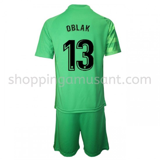 Maillot de Foot Atlético Madrid Gardien Jan Oblak 13 Enfant Neutre 2021-2022 Manche Courte