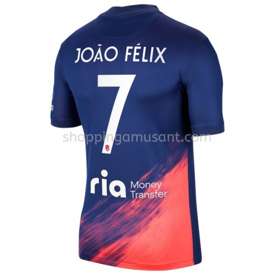 Maillot de Foot Atlético Madrid João Félix 7 Extérieur 2021-2022 Manche Courte