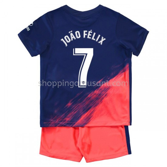 Maillot de Foot Atlético Madrid João Félix 7 Enfant Extérieur 2021-2022 Manche Courte