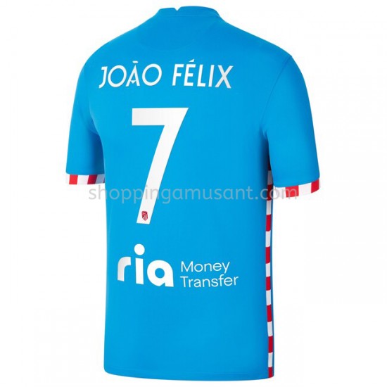 Maillot de Foot Atlético Madrid João Félix 7 4ème 2021-2022 Manche Courte