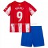 Maillot de Foot Atlético Madrid Luis Suárez 9 Enfant Domicile 2021-2022 Manche Courte