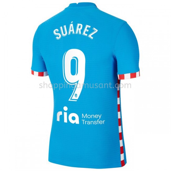 Maillot de Foot Atlético Madrid Luis Suárez 9 4ème 2021-2022 Manche Courte