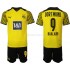 Maillot de Foot Borussia Dortmund Erling Haaland 9 Enfant Domicile 2021-2022 Manche Courte