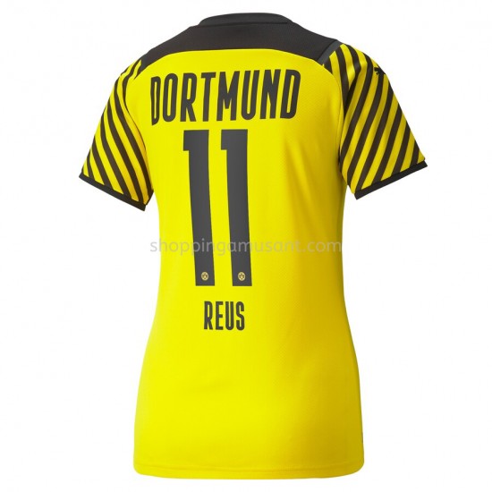 Maillot de Foot Borussia Dortmund Marco Reus 11 Féminine Domicile 2021-2022 Manche Courte