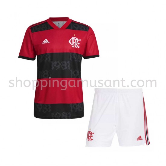 Maillot de Foot CR Flamengo Enfant Domicile 2021-2022 Manche Courte