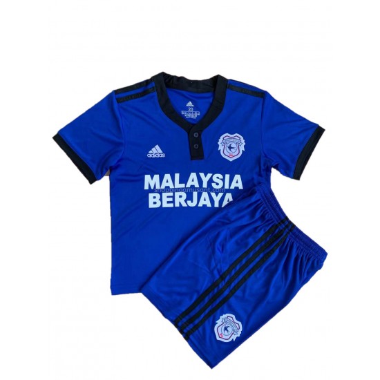 Maillot de Foot Cardiff City Enfant Domicile 2021-2022 Manche Courte
