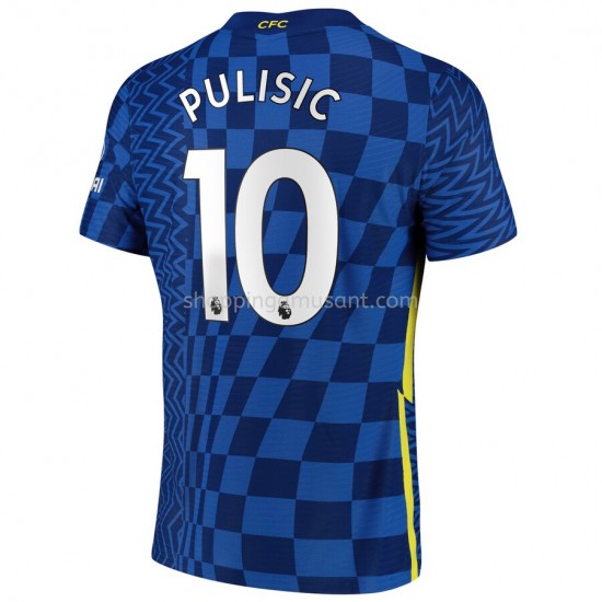 Maillot de Foot Chelsea Christian Pulisic 10 Domicile 2021-2022 Manche Courte