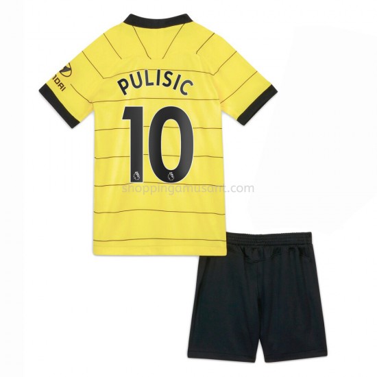 Maillot de Foot Chelsea Christian Pulisic 10 Enfant Extérieur 2021-2022 Manche Courte