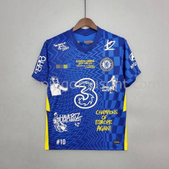 Maillot de Foot Chelsea Graffiti Domicile 2021-2022 Manche Courte
