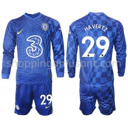 Maillot de Foot Chelsea Havertz 29 Enfant Domicile 2021-2022 Manche Longue