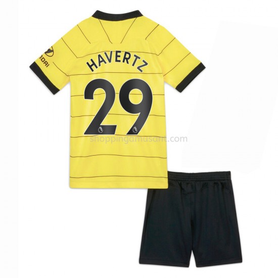Maillot de Foot Chelsea Kai Havertz 29 Enfant Extérieur 2021-2022 Manche Courte