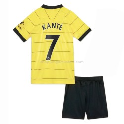 Maillot de Foot Chelsea Kante 7 Enfant Extérieur 2021-2022 Manche Courte