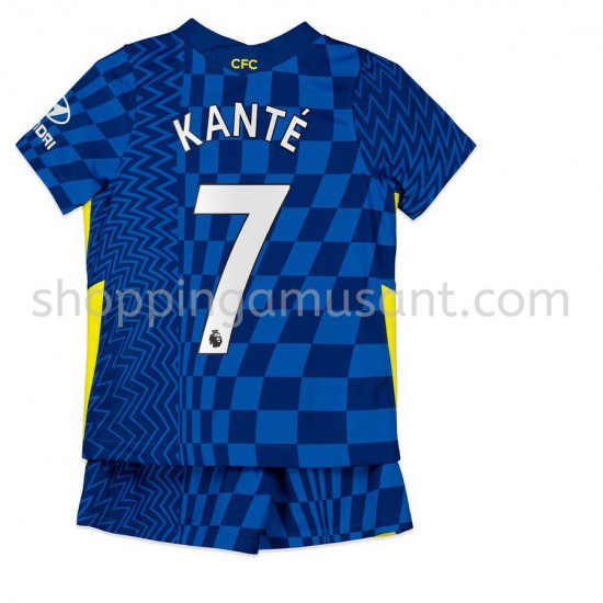 Maillot de Foot Chelsea Kante 7 Enfant Domicile 2021-2022 Manche Courte