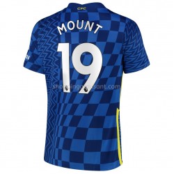 Maillot de Foot Chelsea Mason Mount 19 Domicile 2021-2022 Manche Courte