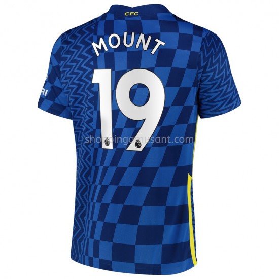 Maillot de Foot Chelsea Mason Mount 19 Domicile 2021-2022 Manche Courte