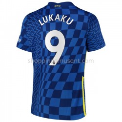 Maillot de Foot Chelsea Romelu Lukaku 9 Domicile 2021-2022 Manche Courte