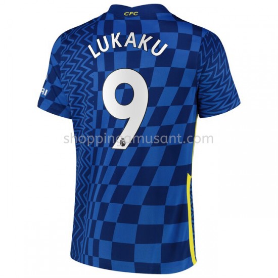 Maillot de Foot Chelsea Romelu Lukaku 9 Domicile 2021-2022 Manche Courte