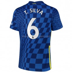 Maillot de Foot Chelsea T. Silva 6 Domicile 2021-2022 Manche Courte