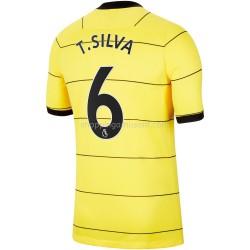 Maillot de Foot Chelsea Thiago Silva 6 Extérieur 2021-2022 Manche Courte