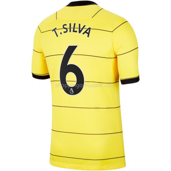 Maillot de Foot Chelsea Thiago Silva 6 Extérieur 2021-2022 Manche Courte