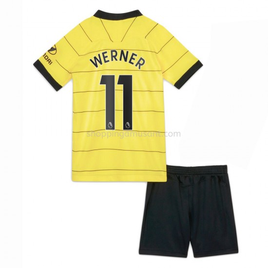 Maillot de Foot Chelsea Timo Werner 11 Enfant Extérieur 2021-2022 Manche Courte