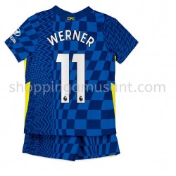 Maillot de Foot Chelsea Timo Werner 11 Enfant Domicile 2021-2022 Manche Courte