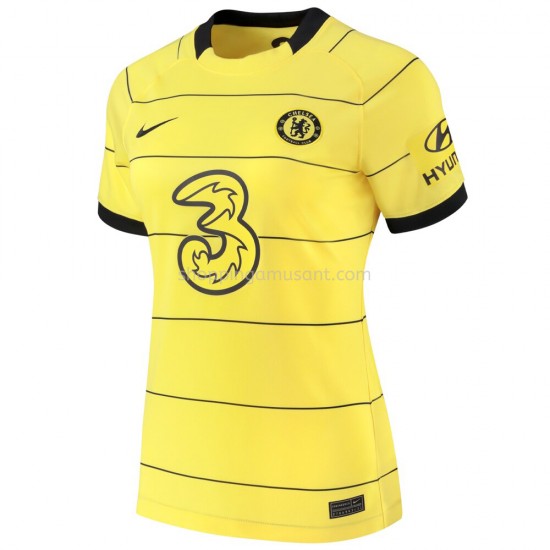 Maillot de Foot Chelsea Féminine Extérieur 2021-2022 Manche Courte