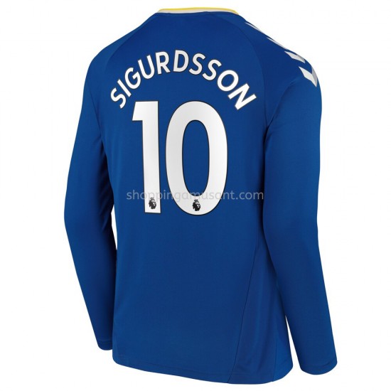 Maillot de Foot Everton Gylfi Sigurosson 10 Domicile 2021-2022 Manche Longue