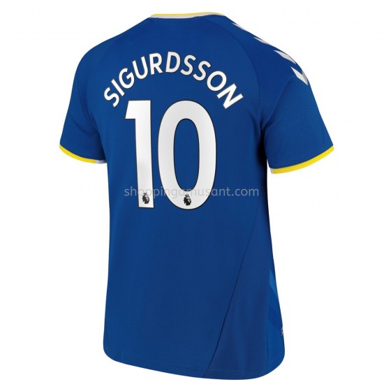 Maillot de Foot Everton Gylfi Sigurosson 10 Domicile 2021-2022 Manche Courte