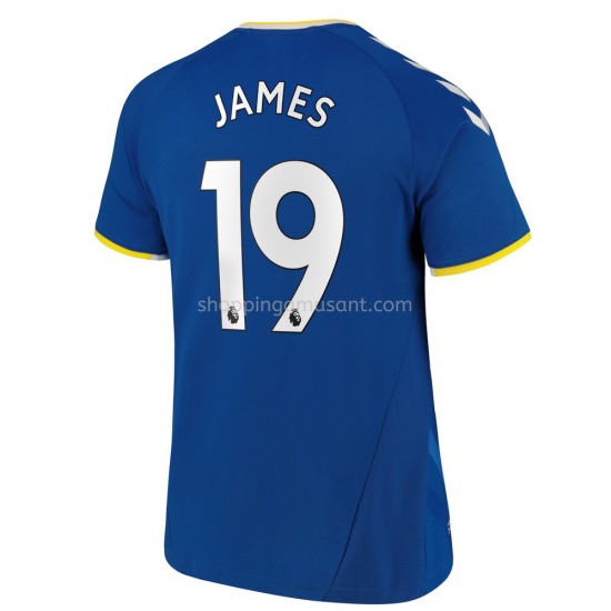 Maillot de Foot Everton James Rodriguez 19 Domicile 2021-2022 Manche Courte
