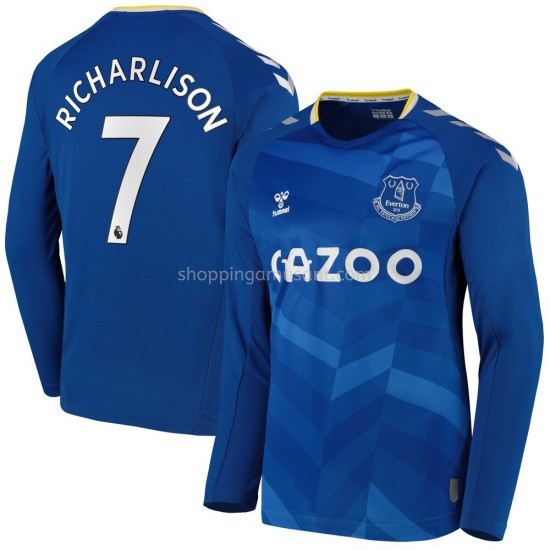 Maillot de Foot Everton Richarlison 7 Domicile 2021-2022 Manche Longue