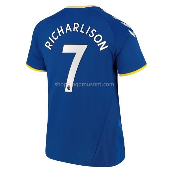 Maillot de Foot Everton Richarlison 7 Domicile 2021-2022 Manche Courte