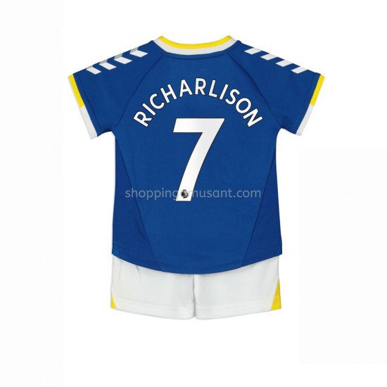 Maillot de Foot Everton Richarlison 7 Enfant Domicile 2021-2022 Manche Courte