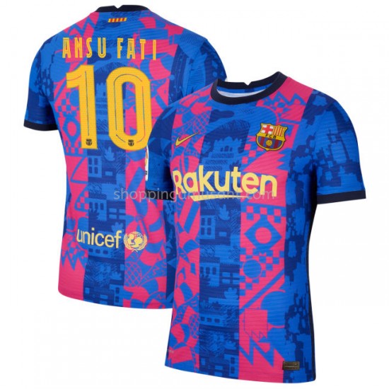 Maillot de Foot FC Barcelone Ansu Fati 10 Neutre 2021-2022 Manche Courte
