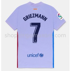 Maillot de Foot FC Barcelone Antoine Griezmann 7 Extérieur 2021-2022 Manche Courte