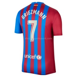Maillot de Foot FC Barcelone Antoine Griezmann 7 Domicile 2021-2022 Manche Courte